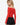Model wearing brick off-the-shoulder stretch lace top, styled for a romantic, feminine look, studio background